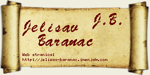 Jelisav Baranac vizit kartica